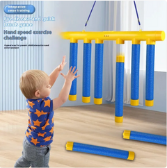 Kids sensory toy in blue with USB charging cable — develops hand-eye coordination for ages 3-14