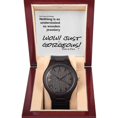 Sandalwood Watch for Men – Luxury Wooden Watch with Leather Strap