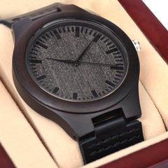 Sandalwood Watch for Men – Luxury Wooden Watch with Leather Strap